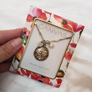 4for$25 Sand Dollar Gold Fashion Necklace